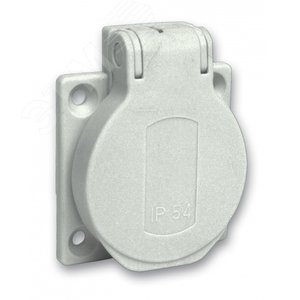 Розетка силовая 10/16A 50х50мм IP54 винты сзади серая (PKS51G) - Schneider Electric