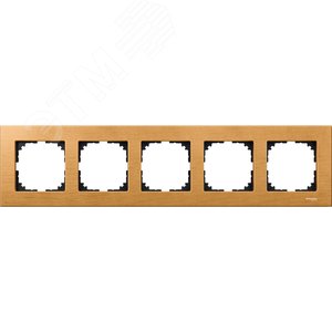 РАМКА ДЕРЕВЯН.5-МЕСТНАЯ БУК | MTN4055-3470 | Schneider Electric - фото 2