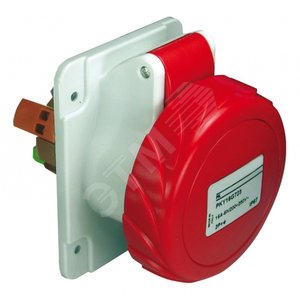 Розетка скрытая 16А 3P+N+E IP67 380В прямое исполнение быстрозажимные контакты