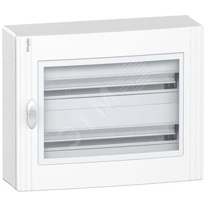 Щит распределительный навесной ЩРн-48 IP40, 24 модуля, пластиковый, прозрачная дверь, белый (PRA29224)