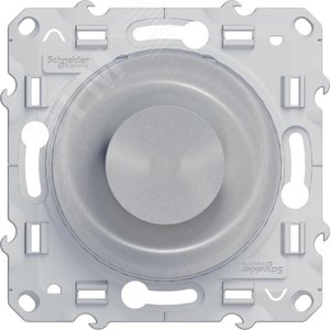 Odace Алюминий Светорегулятор поворотный 40-600Вт | S53R511 | Schneider Electric - фото 3
