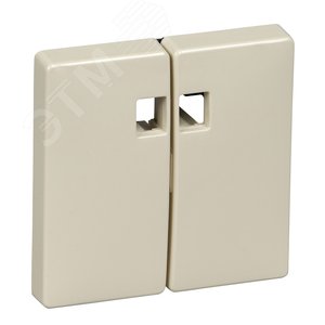 Клавиша для двухклавишного выключателя с окошком для светоиндикатора бежевый (MTN413544) 3