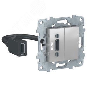 Розетка UNICA NEW HDMI алюминий (NU543030)
