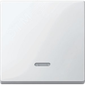 Клавиша 1шт с окошком для индикации белая 5