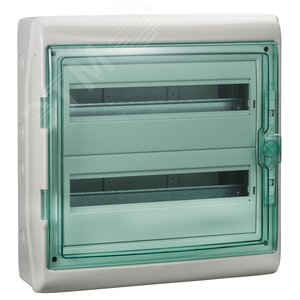 Щит распределительный навесной ЩРн-П-36 (2х18) IP65 пластиковый прозрачная дверь белый Kaedra 5