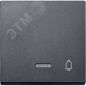 Клавиша с окошком для светоиндикатора ЗВОНОК антрацит 5