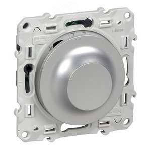 Odace Алюминий Светорегулятор поворотный 40-600Вт | S53R511 | Schneider Electric - фото 4