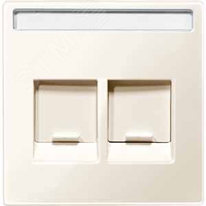 Центральная плата для модулей штепсельных разъемов 2 поста бежевый 5