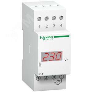 Вольтметр цифровой 0-600В на DIN-рейку (15201RU) - Schneider Electric