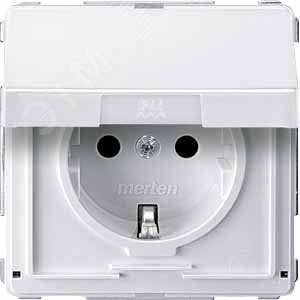 МЕХ. РОЗ.SCHUKO С КРЫШКОЙ С З/Ш,БЕЛЫЙ | MTN2310-7219 | Schneider Electric - фото 5