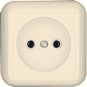 ПРИМА Розетка х1 нар.б/з б.ш. слон.кость - Schneider Electric