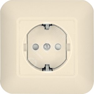 ПРИМА Розетка х1 скр.с/з (слон.кость) - Schneider Electric
