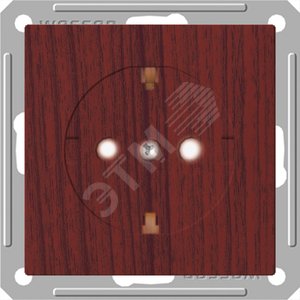 W59 Розетка х1 скр.с/з в рамку 16А (мор.дуб) - Schneider Electric