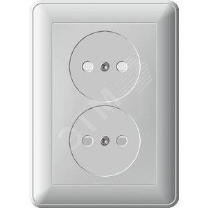 w59 Розетка х2 скр б/з   16А (мор дуб) - Schneider Electric