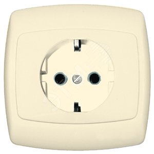 РОНДО Розетка х1 скр.с/з б.ш. слон.кость - Schneider Electric