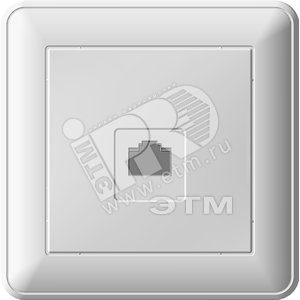 Wessen 59 Белый Розетка компьютерная 1-ая RJ45 кат.5e (в сборе) | RSI-152K5E-18 | Schneider Electric - Schneider Electric