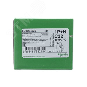 Выключатель автоматический дифференциальный (АВДТ) 1п+N 32А 30мА C AC EASY 9 2