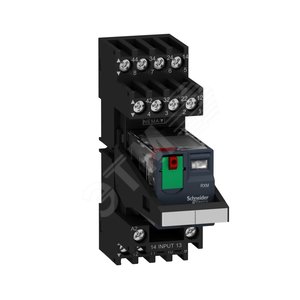 Комплект из реле, колодки, скобы, маркировки, 2С/О, 12А , ~24В