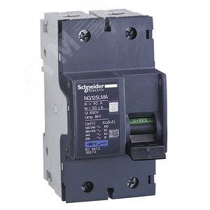 Выключатель автоматический двухполюсный NG125L 25А MA 50кА | 18873 | Schneider Electric 2