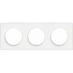 ODACE Рамка 3 пост белый - Schneider Electric