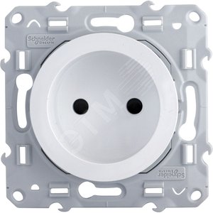 ODACE Розетка со шторками белая (S52R033) - Schneider Electric