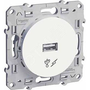 ODACE Розетка USB белый (S52R408) - Schneider Electric