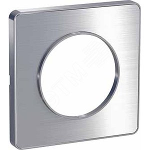 Odace Полированный алюминий/Алюминий Рамка 1-ая | S53P802J | Schneider Electric - Schneider Electric
