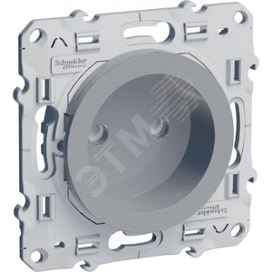 ODACE Розетка со шторками алюминий