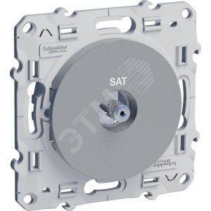 Odace Алюминий Розетка ТV/SAT | S53R446 | Schneider Electric - Schneider Electric