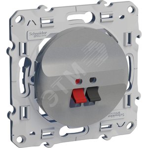 ODACE Аудиорозетка алюм - Schneider Electric