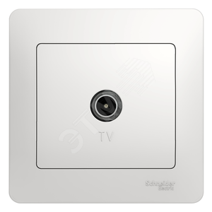 Glossa Белый Розетка TV (в сборе) | GSL000196 | Schneider Electric