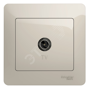 Коннектор GLOSSA TV антенна в сборе молочный - Schneider Electric