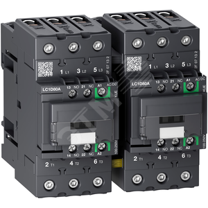 3Р РЕВЕРСИВНЫЙ КОНТАКТОР EVERLINK AC3 440В 80A, КАТУШКА УПР. 100-250В AC/DC | LC2D80AKUE | Schneider Electric - Schneider Electric