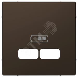 D-Life, ЦЕНТРАЛЬНАЯ НАКЛАДКА для USB механизма 2,1А, МОККО, SD | MTN4367-6052 | Schneider Electric