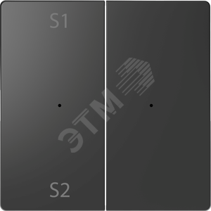 D-Life PlusLink КЛАВИША 2-ная с S1/S2, пусто, АНТРАЦИТ, SD - Schneider Electric