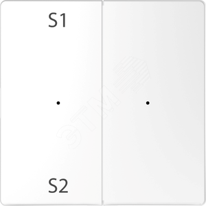 D-Life PlusLink КЛАВИША 2-ная с S1/S2, пусто, БЕЛ. ЛОТОС, SD | MTN5226-6035 | Schneider Electric - Schneider Electric
