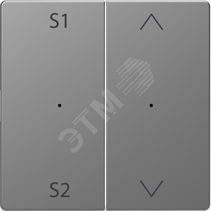 Клавиша D-Life PlusLink 2-ная с S1/S2 вх/вз нержавеющая сталь SD