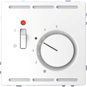 D-Life ТЕРМОРЕГУЛЯТОР с центр. пл. с выкл.230В, БЕЛ. ЛОТОС, SD | MTN5760-6035 | Schneider Electric - Schneider Electric