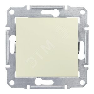 Sedna Бежевый Выключатель 1-клавишный 2-полюсный 10A, IP44 (сх.2) | SDN0200347 | Schneider Electric - Schneider Electric