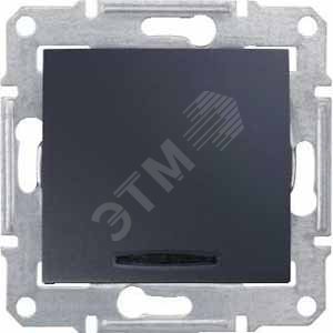 Sedna Переключатель на два направления с индикатором графит (SDN0401170) - Schneider Electric