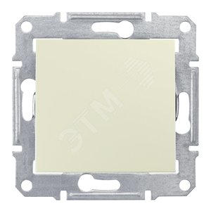 Sedna Бежевый Выключатель кнопочный 10А 250В | SDN0420147 | Schneider Electric - Schneider Electric