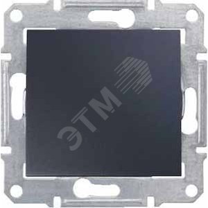 Sedna Выключатель-кнопка двойной с направлением графит