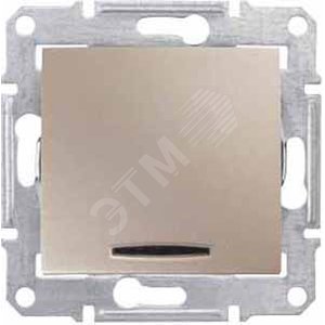 Sedna Переключатель пр схема 7 с подсветкой титан (SDN0501168) - Schneider Electric