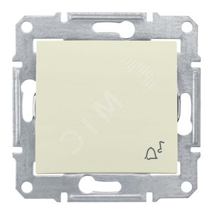 Sedna Выключатель звонок IP44 в рамку бежевый - Schneider Electric