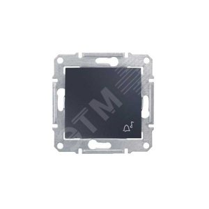 Переключатель кнопочный звонок IP44 графит - Schneider Electric