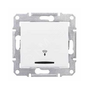 Sedna Кн.выкл. звонок подсв., бел.