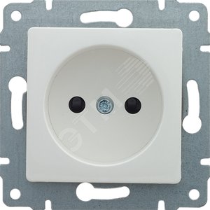Sedna Розетка без заземления без шторок в рамку белая