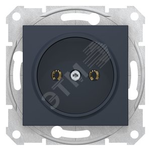 SEDNA РОЗЕТКА 16А без з/к, без шторок, быстрозажимные клеммы, ГРАФИТ (SDN2900270)