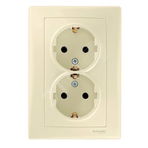 Sedna Бежевый Розетка 2-я с/з литая | SDN3000647 | Schneider Electric - Schneider Electric