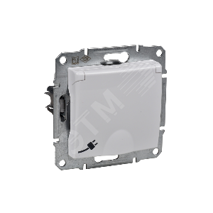 Sedna Белый Розетка 1-я с/з с защитными шторками с крышкой IP44 | SDN3100321 | Schneider Electric - Schneider Electric